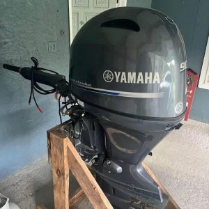 2021 Yamaha 90 HP 4-Stroke 20' Shaft Tiller Outboard Motor